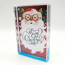 Christmas Santa – Glitter Frame (15.5×10.5cm)