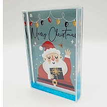 Christmas Santa- Glitter Frame (15.5×10.5cm)
