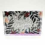 Merry Christmas 2- Glitter Frame (15.5×10.5cm)