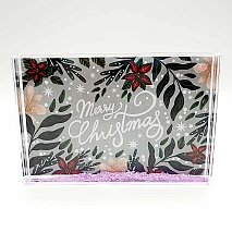Merry Christmas 2- Glitter Frame (15.5×10.5cm)