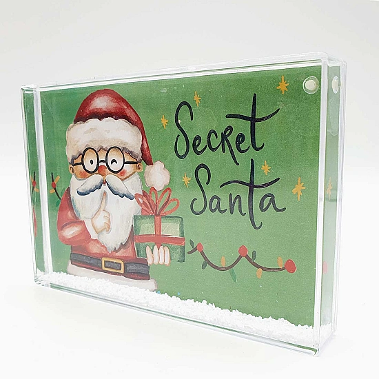 Secret Santa – Glitter Frame (15.5×10.5cm)